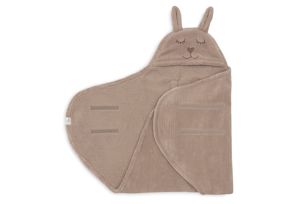Jollein Omlottåkpåse Bunny, Cloudy Rib Milky Coffee, bild 3