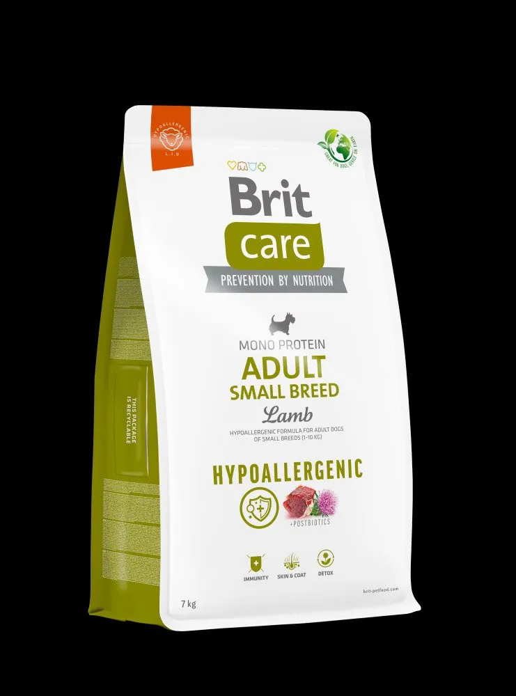 BRIT Care hypoallergen vuxen liten ras lamm & ris torrfoder 3 kg