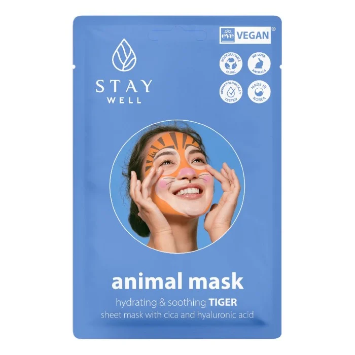 Stay Well Well Animal Mask Tiger 1 pcs
