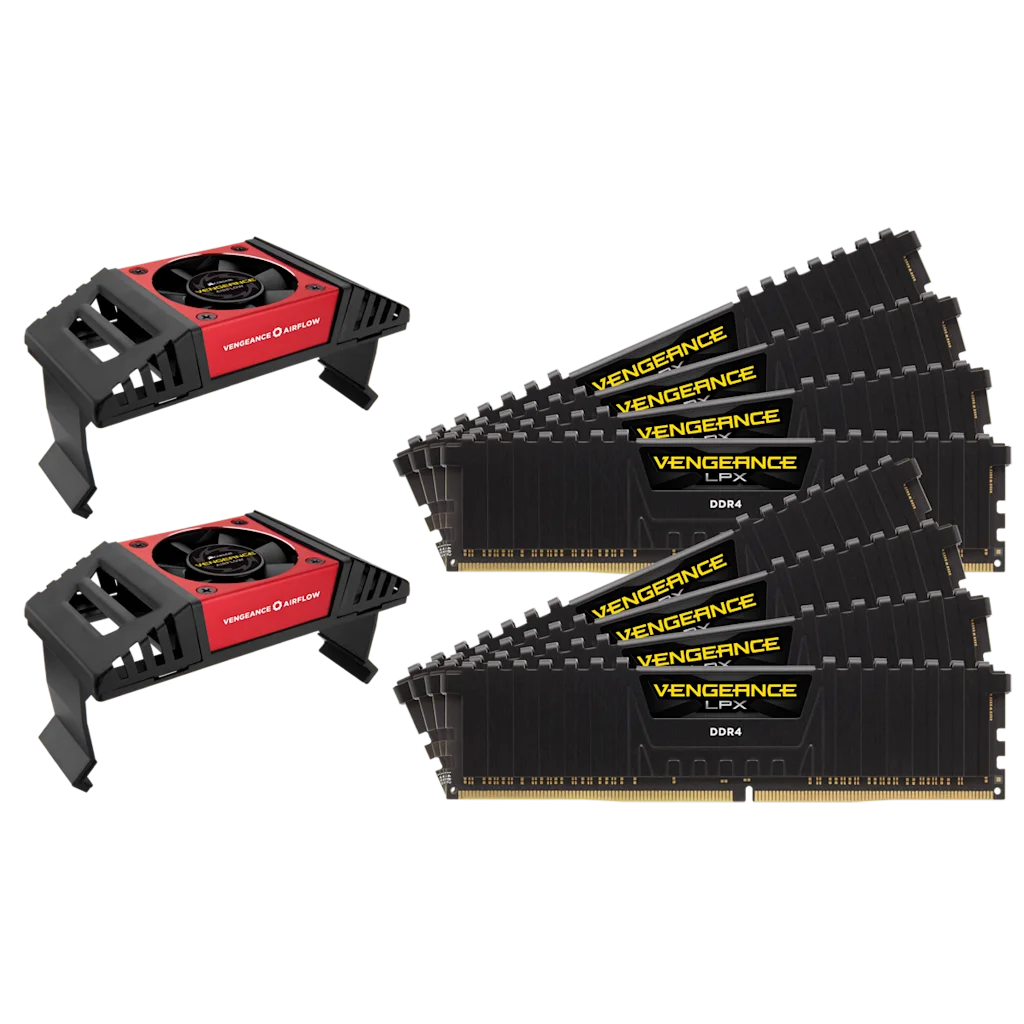 VENGEANCE® LPX 128GB (8 x 16GB) DDR4 DRAM 2666MHz C16 Memory Kit - Black, bild 5