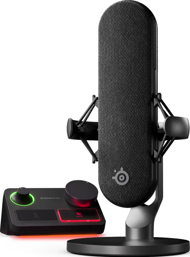 SteelSeries Alias mikrofon med XLR streammixer