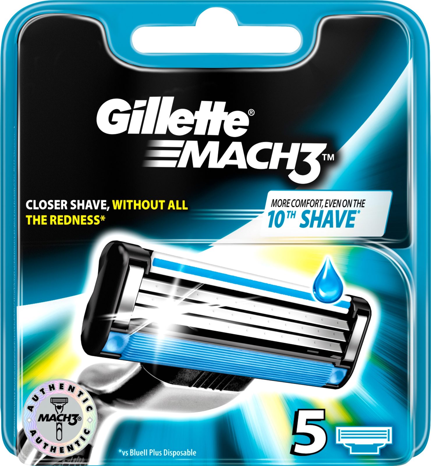 Gillette MACH3 Rakblad, 5 st