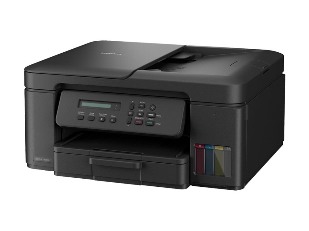 Brother DCP-T730DW - Multifunktionsskrivare - färg - bläckstråle - ITS - A4/Legal (media) - upp till 11 sidor/minut (kopiering) - upp till 16 sidor/minut (utskrift) - 150 ark - USB 2.0, Wi-Fi(n)