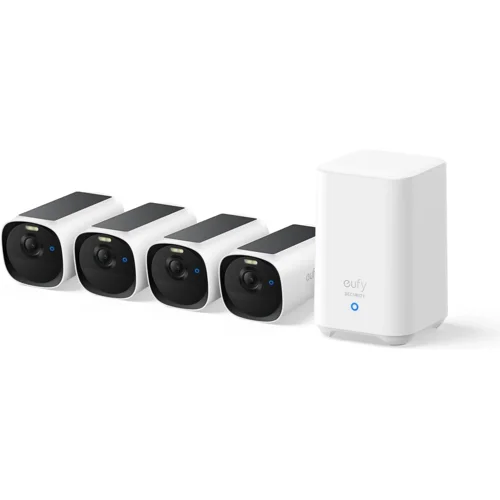 Eufy eufyCam E40 säkerhetskamera + HomeBase 2 (4-pack)