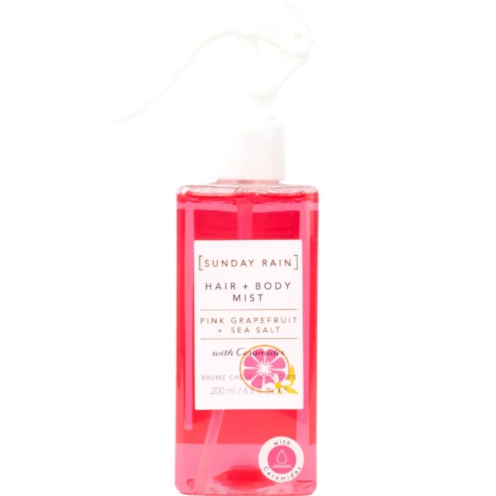 Sunday Rain Pink Grapefruit & Sea Salt Hair & Body Mist 200ml