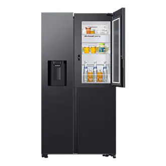 Samsung RH64DG53R3B1, Fristående, Amerikansk dörr, Svart, Rostfritt stål, Härdat glas, 628 l, ST-T, bild 2