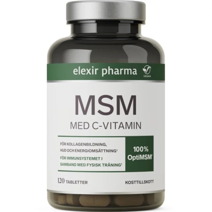 Elexir Pharma MSM plus C-Vitamin 120 tabletter