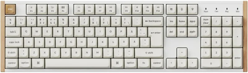 Keychron K10 HE SE trådlöst gamingtangentbord (vitt), bild 5