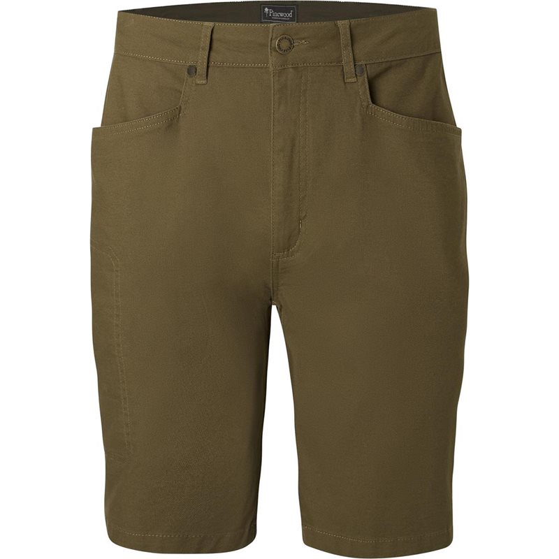 Pinewood Värnamo Vintage Canvas SHORTS Olive Brown - C50