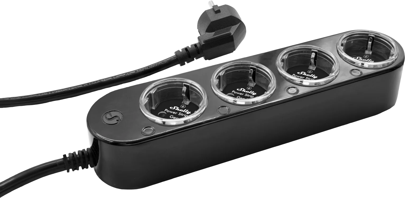 Shelly Power Strip Gen 4 Grenuttag Svart, bild 4