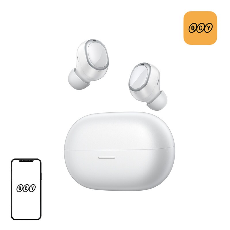 QCY Melobuds A30 Wireless Earbuds - White, bild 4