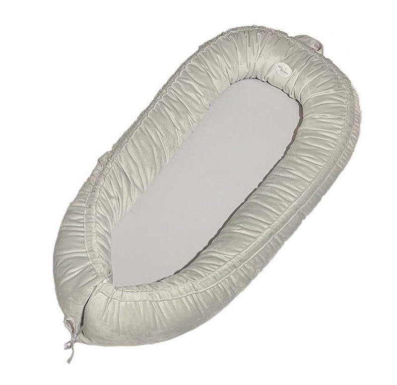 Mini Dreams babynest soft, light grey