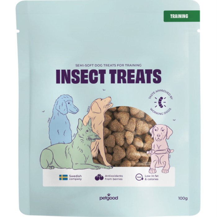 Petgood Hundgodis med insekter & bär 100 g