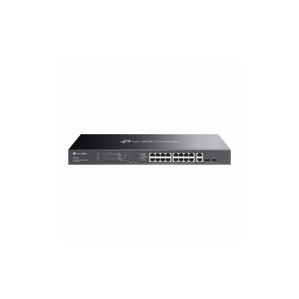 TP-Link Omada ES220GMP V1.6 20-Port Gigabit Easy Managed Switch with 16-Port PoE+