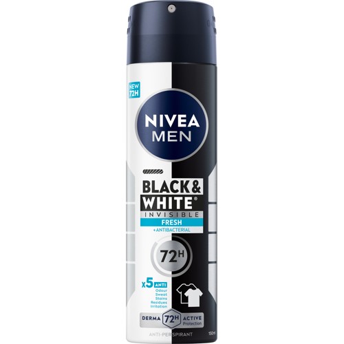 NIVEA MEN Antiperspirant Deo Black & White Fresh Spray 150 ml