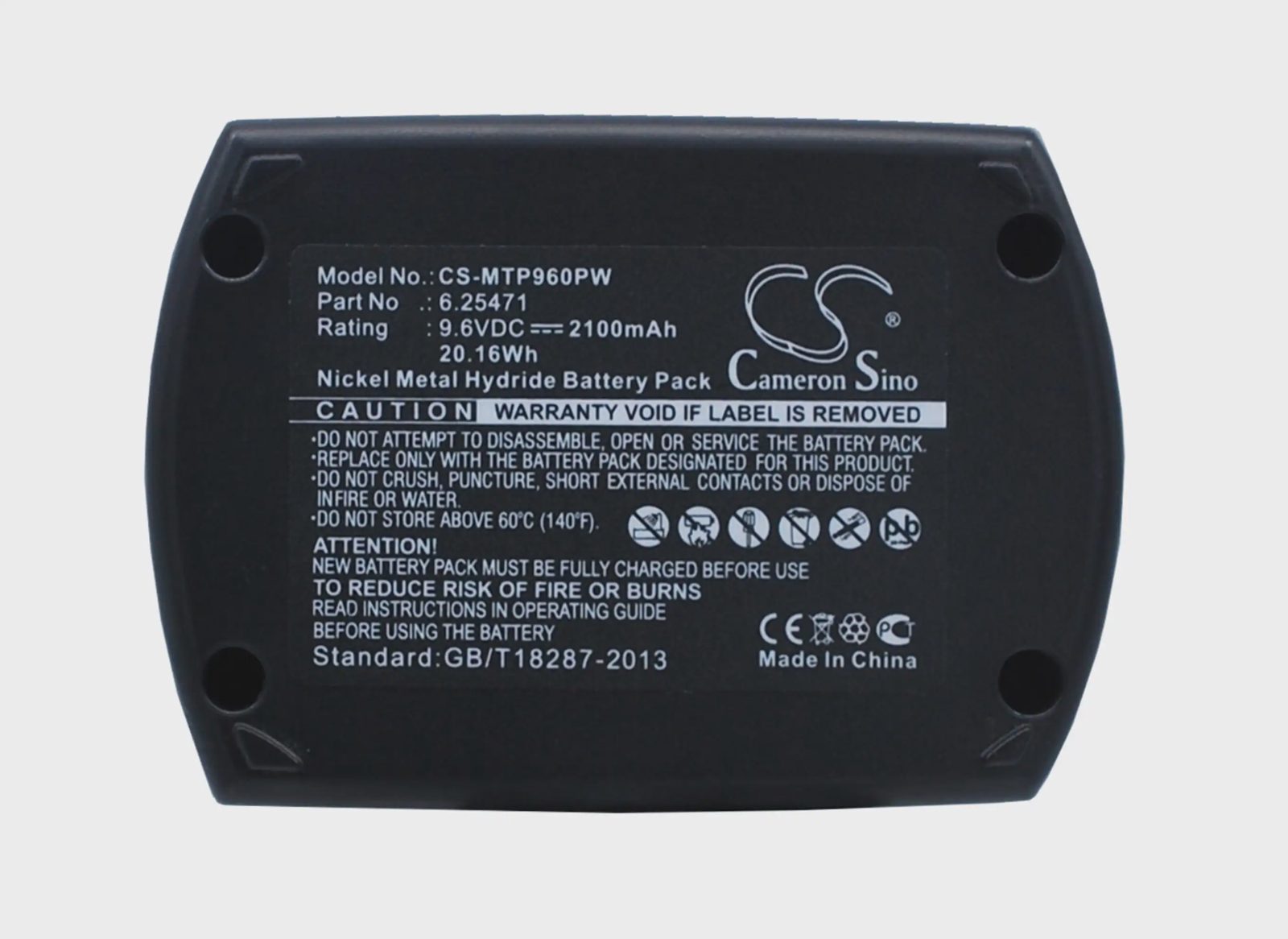 Batteri till Elverktyg för Metabo BSZ9.6IM Plus, BSZ9.6, BZ9.6SP m.fl.