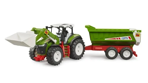 Bruder Roadmax traktor med frontlastare och tippvagn, bild 3