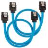 Corsair SATA-kabel Rak Blå 30cm 2-pack