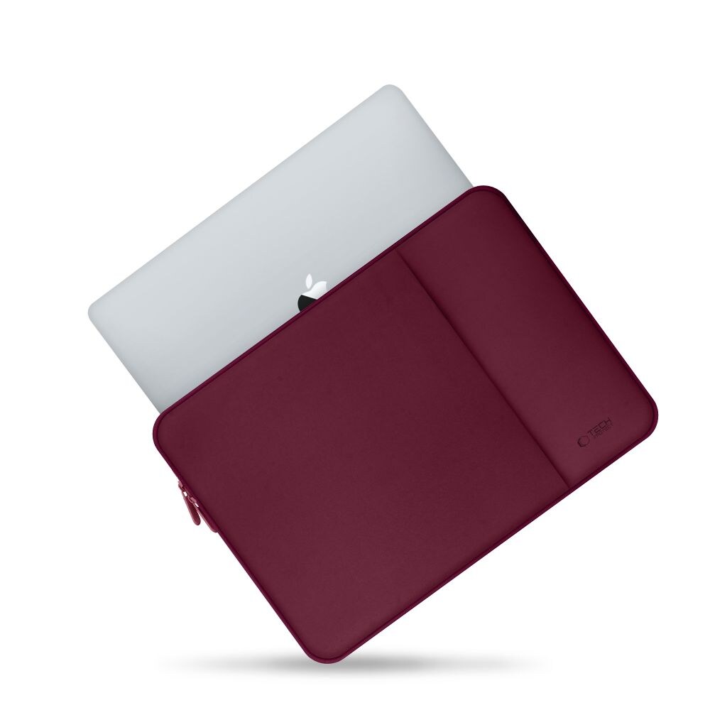 Tech-Protect Neoprene Laptopfodral 13" – Vinröd, bild 3