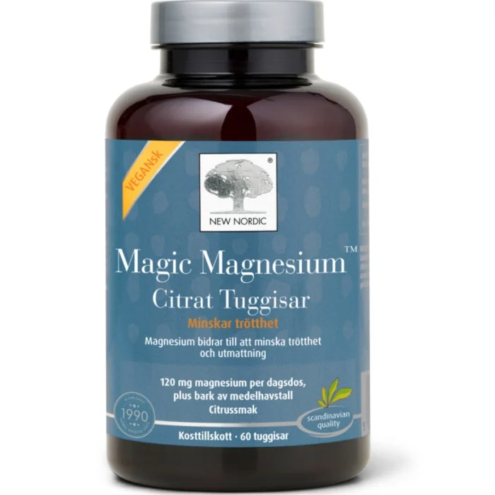 New Nordic Magic Magnesium Citrate Tuggisar 60 st