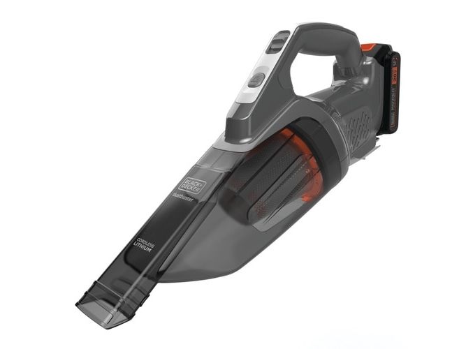 Black & Decker Dustbuster, Torr, Matta, Hårda golvytor, Trappsteg, Utan påse, Svart, Grå, Orange, Batteri, 20 V