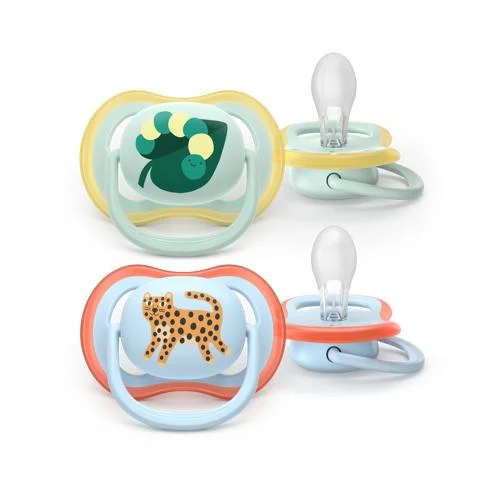 Philips Avent Ultra Air napp, 0–6 m, 2-pack, Ljusgrön/Ljusblå med motiv, bild 3