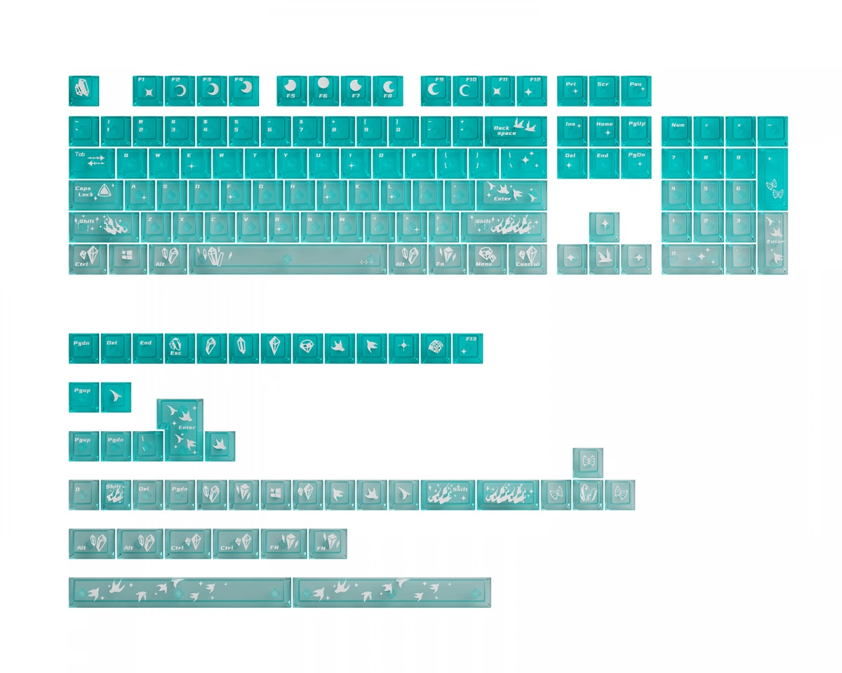 Keymoji Gem Series - Phosphophyllite Keycap Set