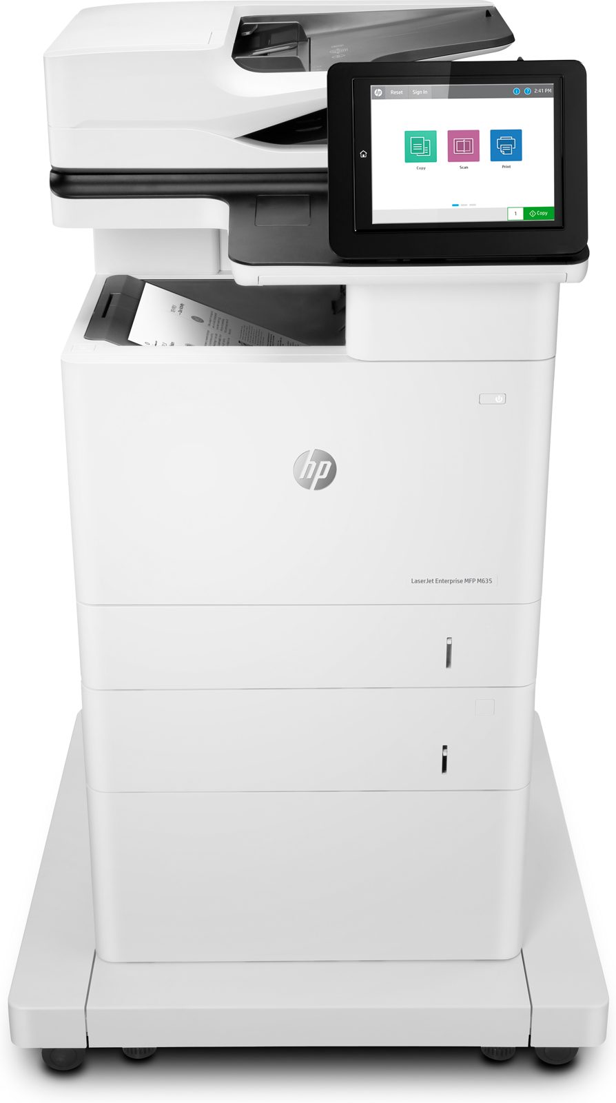 HP LaserJet Enterprise MFP M635fht, skrivare + scanner + kopiator + fax, 61 ppm, duplex, AirPrint, dislay, USB/LAN, bild 2