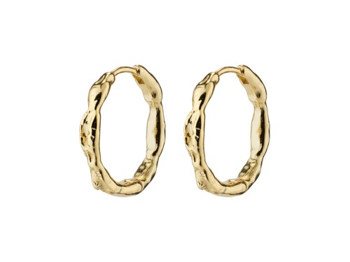 PILGRIM - EDDY Organic Shaped Medium Hoops - Gold Plated - 18 mm, bild 2