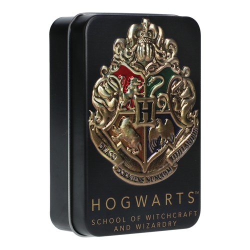 HOGWARTS PLAYING CARDS IN A TIN BLACK