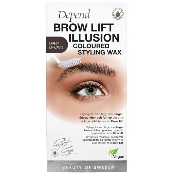 Depend Perfect Eye Brow Illusion Wax Dark Brown Dark Brown