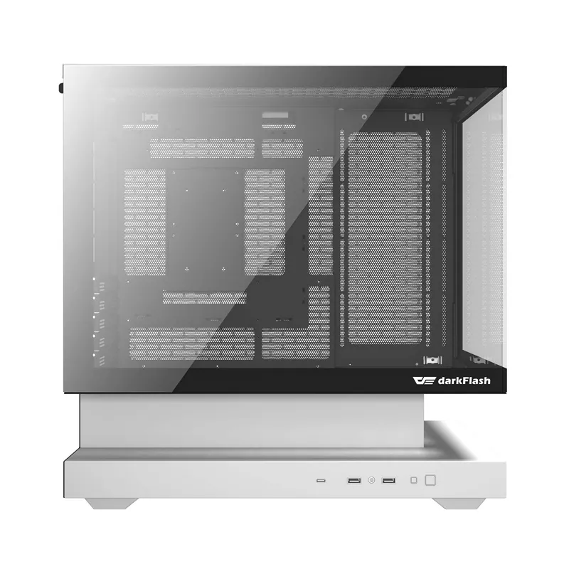 Darkflash F1 Computer Case with 6 ARGB Fans - Chassi - Vit, bild 2