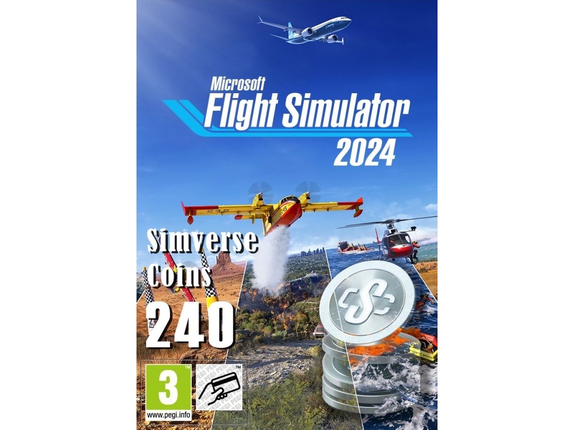 Microsoft Flight Simulator 2024 - 240 Simverse Coins, Xbox Series S, Microsoft Flight Simulator 2024, Storbritannien