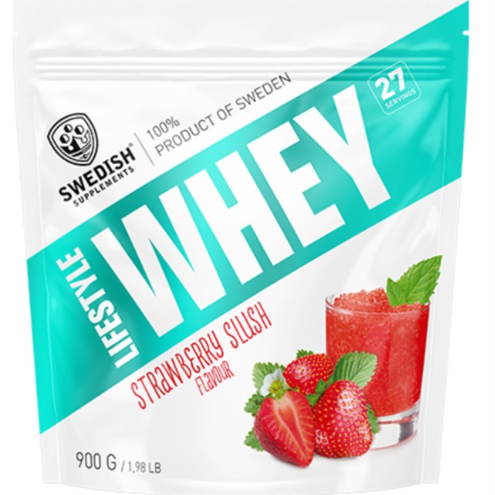 Swedish Supplements Lifestyle Whey Strawberry Slush 900 g