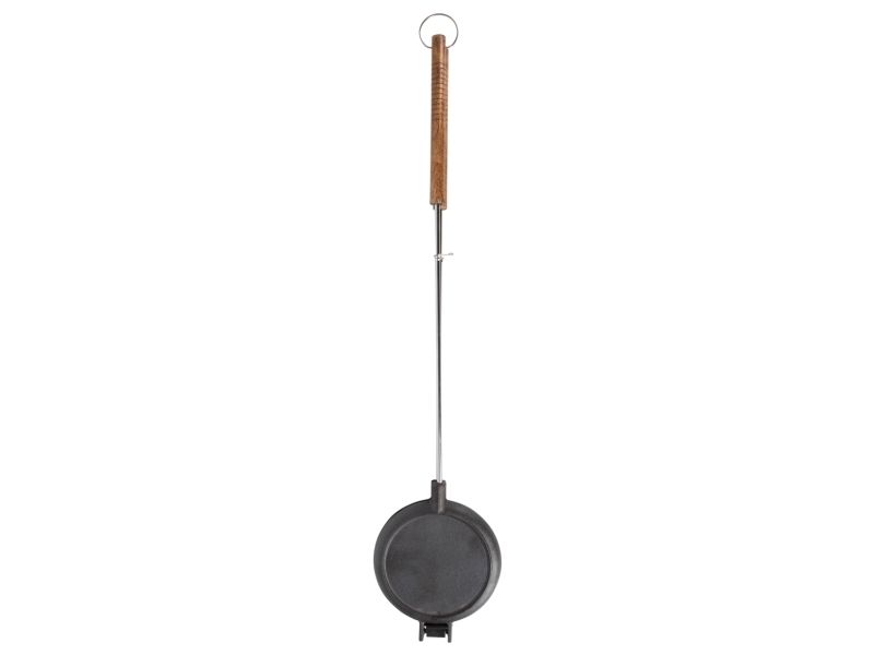 Esschert Design Waffeleisen, 2 våffla/våfflor, Rektangulär, Svart, Metall, 175 mm, 53 mm