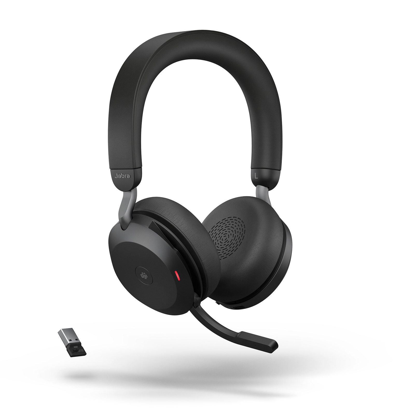 Jabra Evolve2 75 USB-A Ms Stereo headset + stativ, bild 2