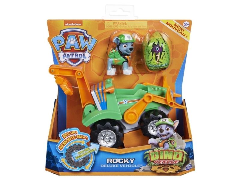 Paw Patrol Dino Deluxe-leksaksfordon Rocky