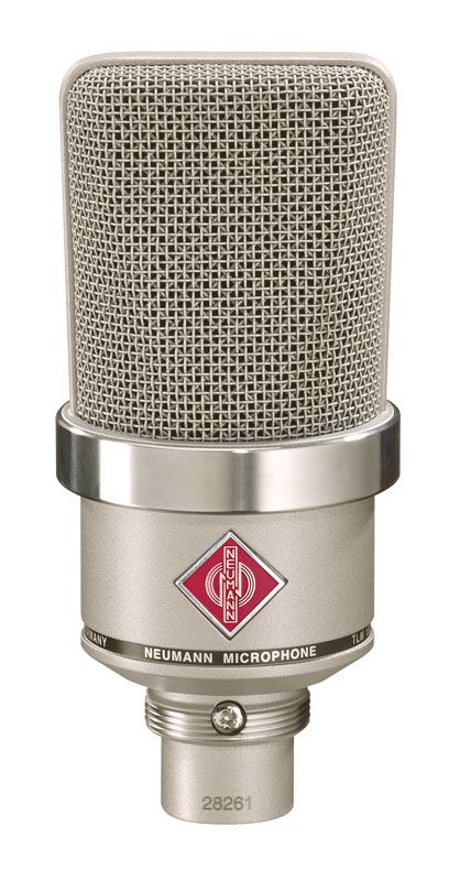Neumann TLM 102 bk kondensatormikrofon med stort membran, svart