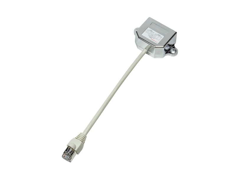 LogiLink NP0044, 10/100Base-T(X), Cat5e, metall, vit, 0,15 m, 300 g