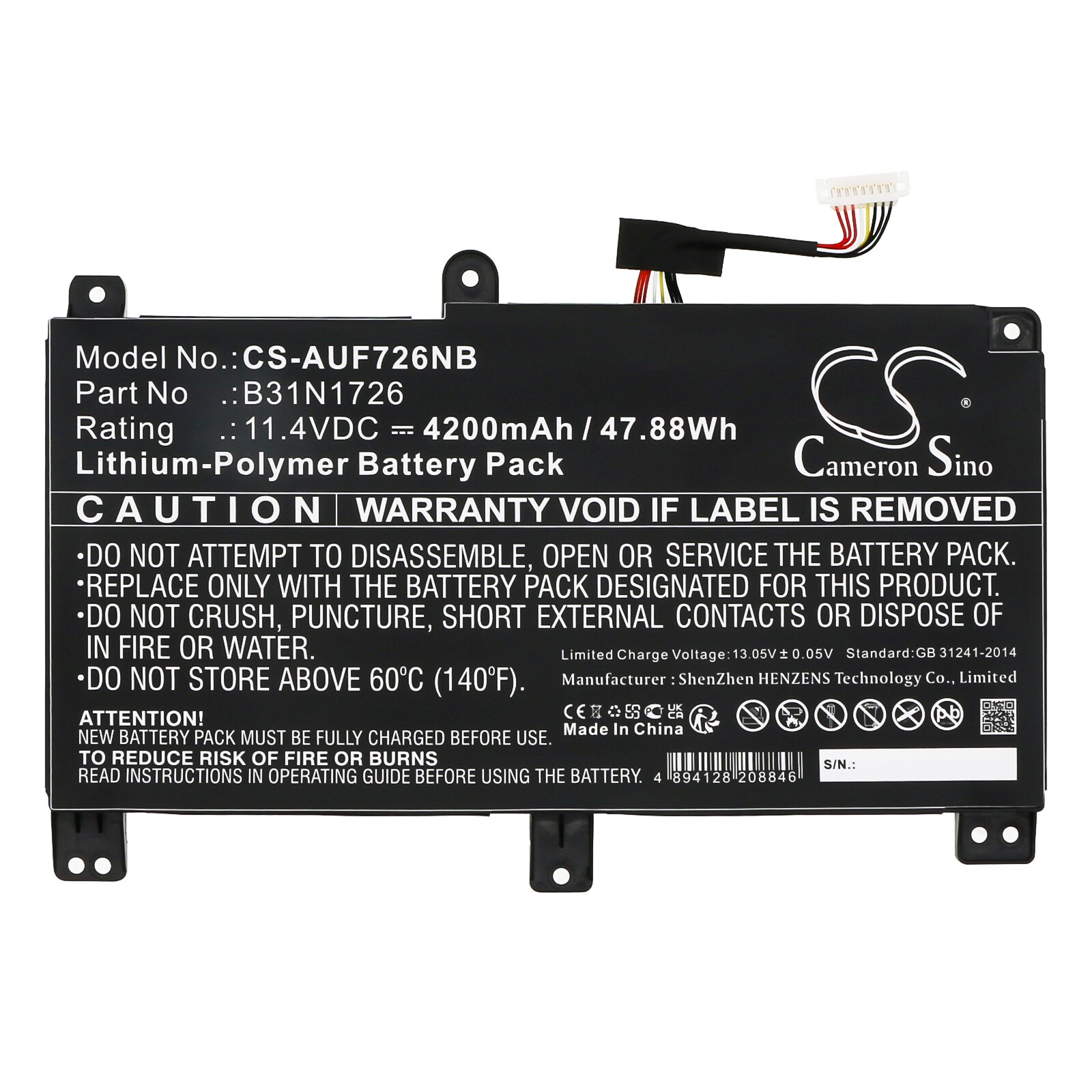 Batteri till Notebook, Bärbar dator för Asus TUF Gaming A17 FA706II-H7004T m.fl., bild 3