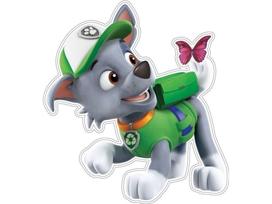 Paw Patrol Väggklistermärke med Rocky - 22 x 22 cm