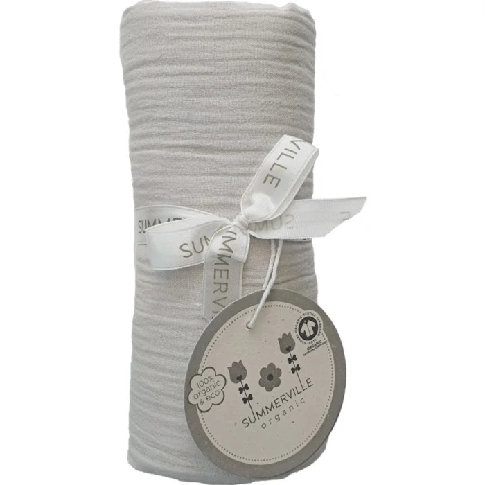 Summerville Organic Krinklad filt Silver Grey GOTS