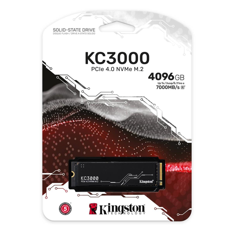 Kingston KC3000 M.2 NVMe SSD Gen 4 4096GB