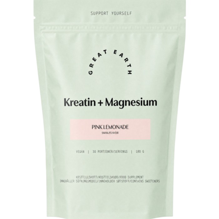 Great Earth Kreatin + Magnesium 180 g