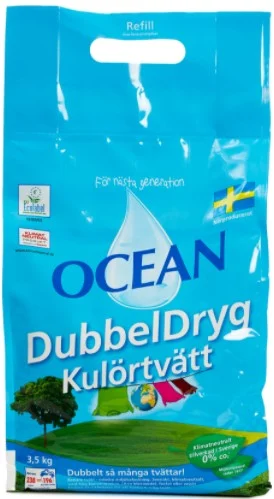 OCEAN DubbelDryg kulörtvätt parfymerad 3,5 kg