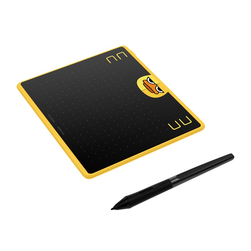 HUION HS64 Special Edition Graphics Pen Tablet, Kabel & Trådlös, 5080 lpi, 160 x 102 mm, USB, 1 cm, Svart, Gul, bild 4
