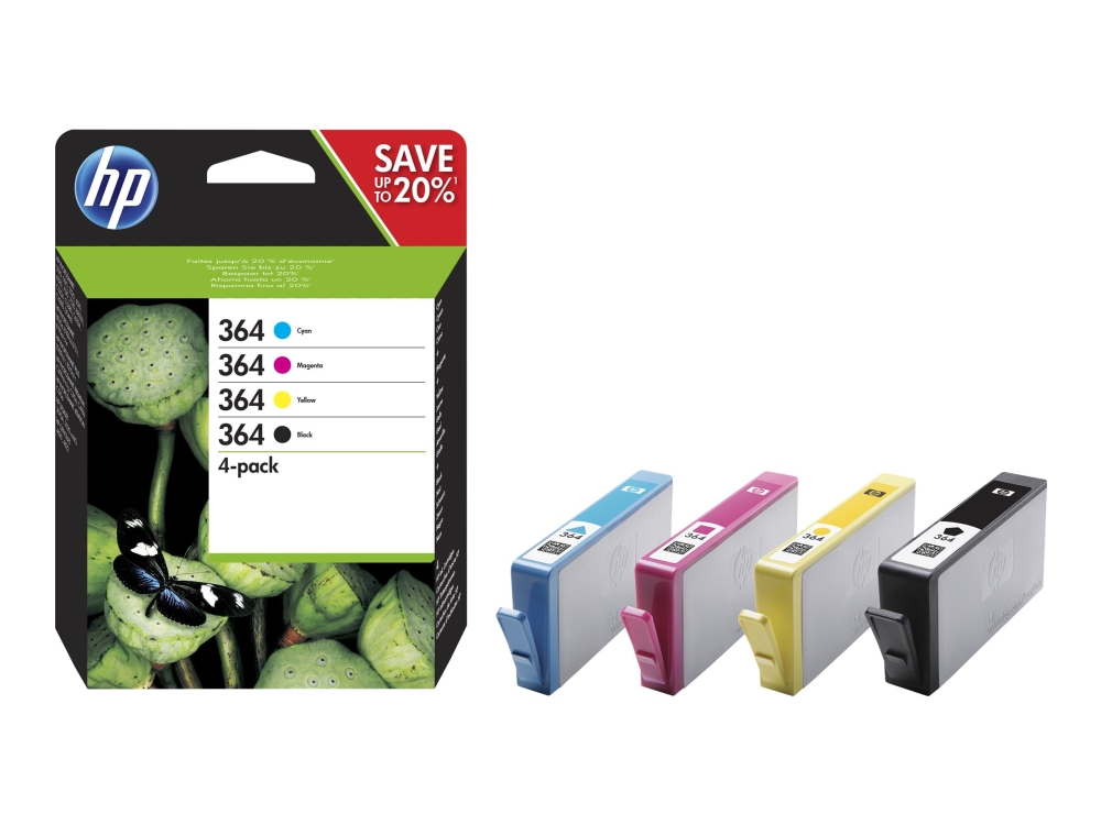 HP 364 (svart/cyan/magenta/gul) hpn9j73ae