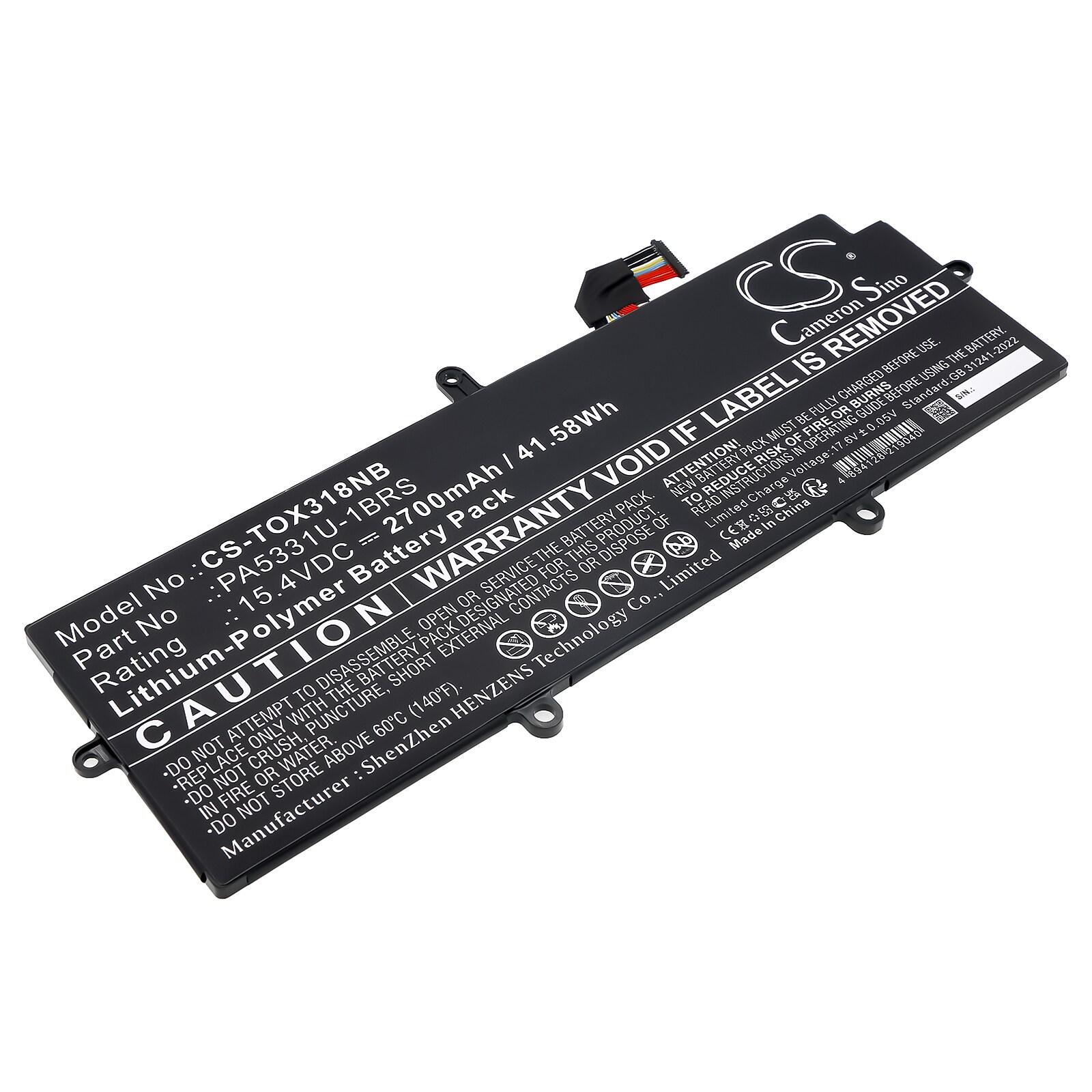 Batteri till Notebook, Bärbar dator för Toshiba Dynabook Portege A30 m.fl., bild 3