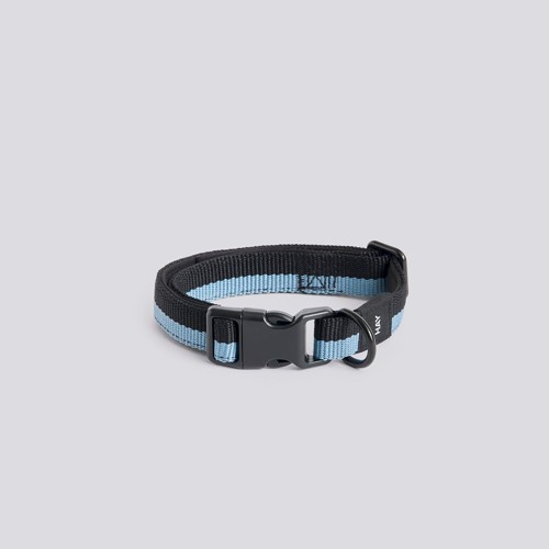 HAY - Dogs Collar Flat M/L (Blue & Black)
