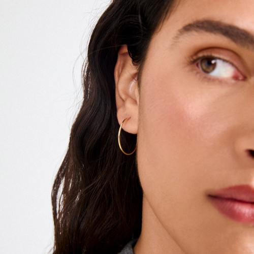 PILGRIM - SANNE Medium Hoop Earrings - Gold-Plated - 26 mm